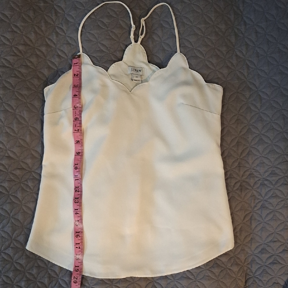 J. Crew Cream Scalloped Camisole - Picture 9 of 11